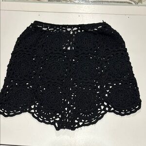 Fashion Nova Black Crochet Set